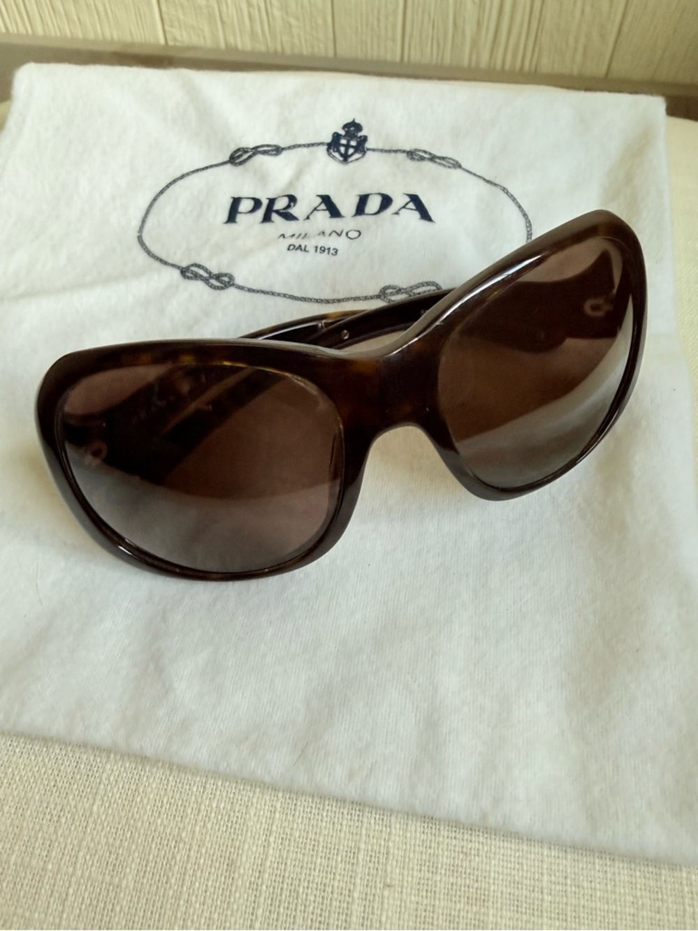 Prada Tortoise Shell Sunglasses - Picture 2 of 6